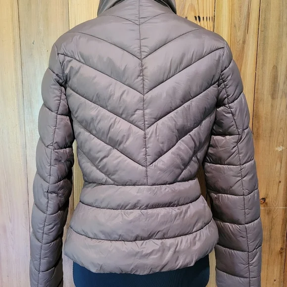 Women's Brown Quilted Jacket - Picture 5 of 10
